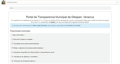 Desktop Screenshot of oteapan.gob.mx