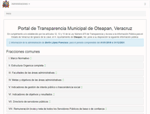 Tablet Screenshot of oteapan.gob.mx